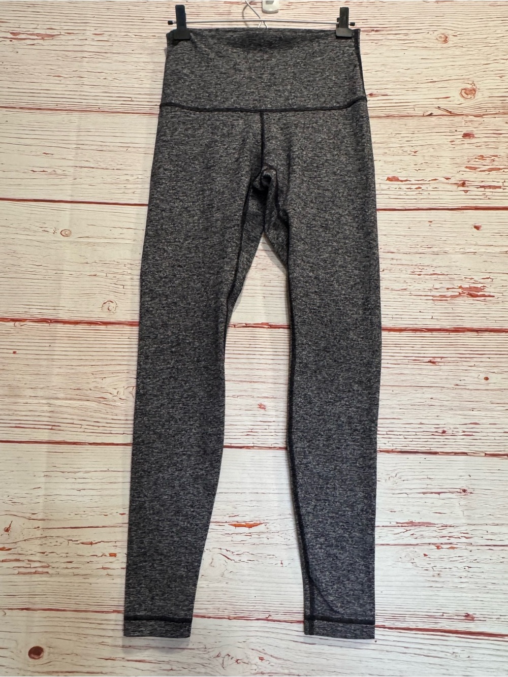 Lululemon Wunder Under Pant (Hi-Rise) 31" in Heathered Black Sz 8